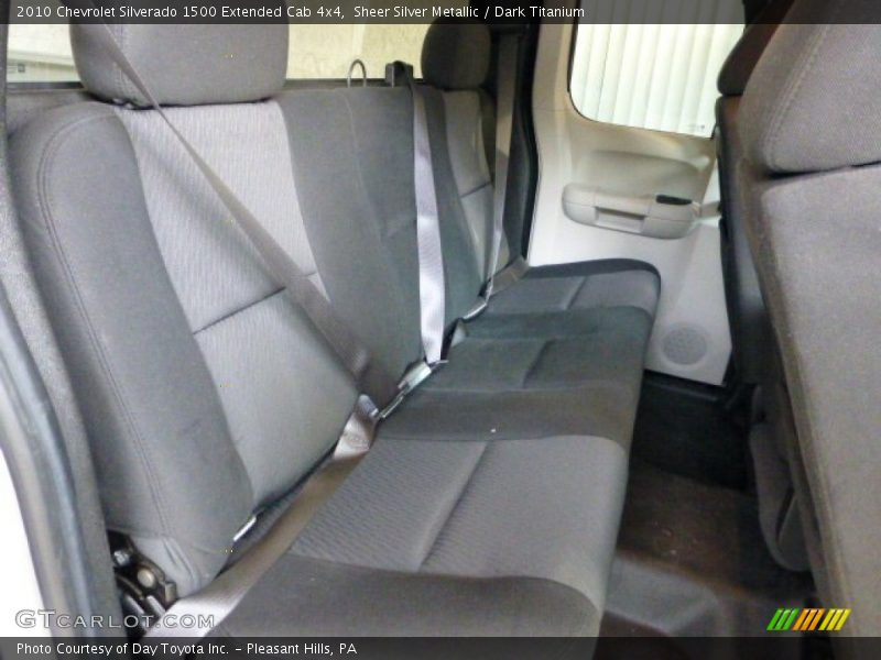 Sheer Silver Metallic / Dark Titanium 2010 Chevrolet Silverado 1500 Extended Cab 4x4