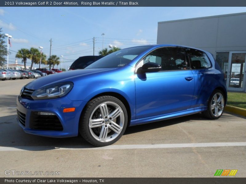 Rising Blue Metallic / Titan Black 2013 Volkswagen Golf R 2 Door 4Motion