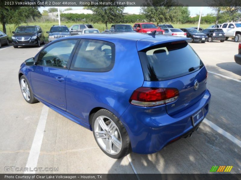 Rising Blue Metallic / Titan Black 2013 Volkswagen Golf R 2 Door 4Motion