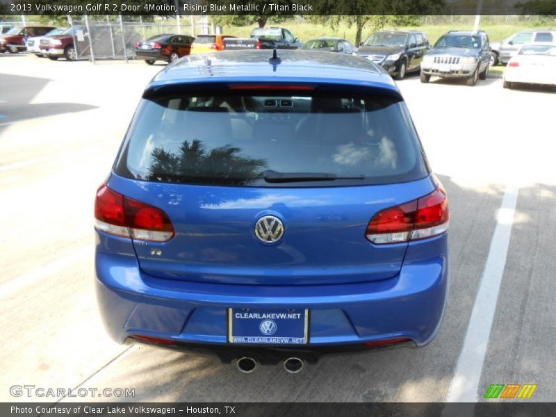 Rising Blue Metallic / Titan Black 2013 Volkswagen Golf R 2 Door 4Motion