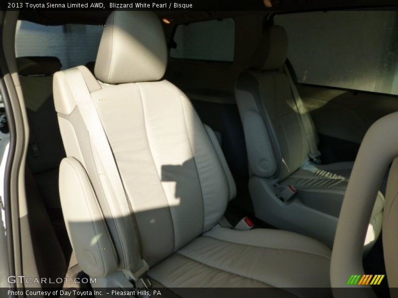 Blizzard White Pearl / Bisque 2013 Toyota Sienna Limited AWD