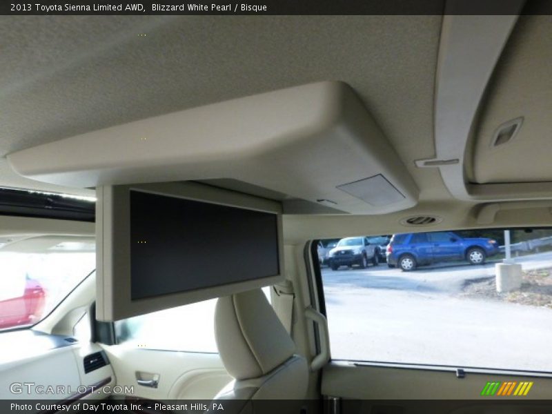 Blizzard White Pearl / Bisque 2013 Toyota Sienna Limited AWD
