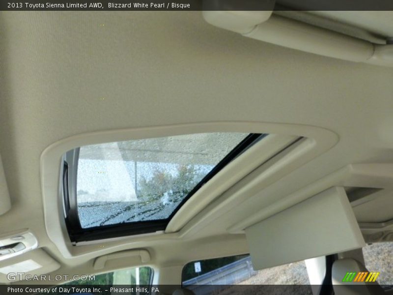 Blizzard White Pearl / Bisque 2013 Toyota Sienna Limited AWD