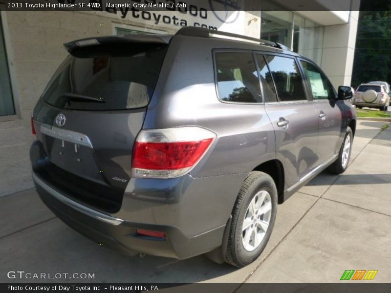 Magnetic Gray Metallic / Ash 2013 Toyota Highlander SE 4WD