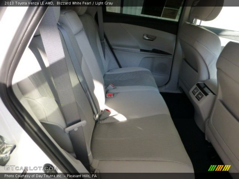 Blizzard White Pearl / Light Gray 2013 Toyota Venza LE AWD