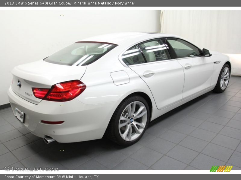 Mineral White Metallic / Ivory White 2013 BMW 6 Series 640i Gran Coupe