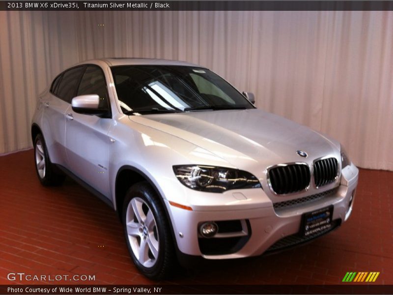 Titanium Silver Metallic / Black 2013 BMW X6 xDrive35i