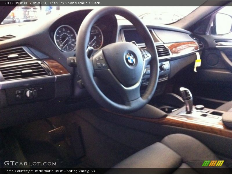 Titanium Silver Metallic / Black 2013 BMW X6 xDrive35i