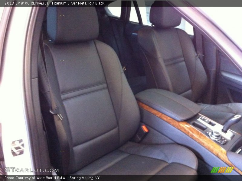 Titanium Silver Metallic / Black 2013 BMW X6 xDrive35i