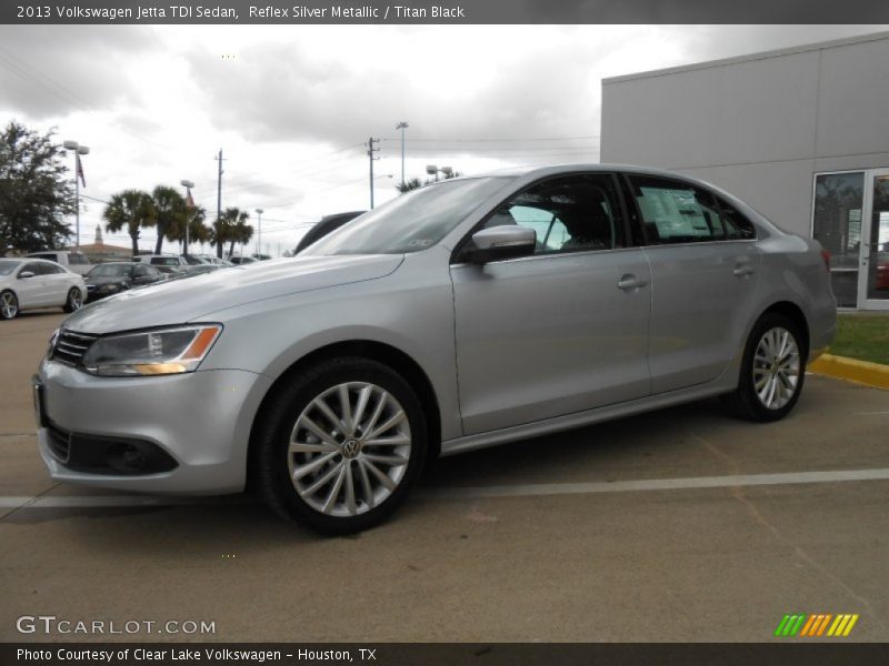 Reflex Silver Metallic / Titan Black 2013 Volkswagen Jetta TDI Sedan