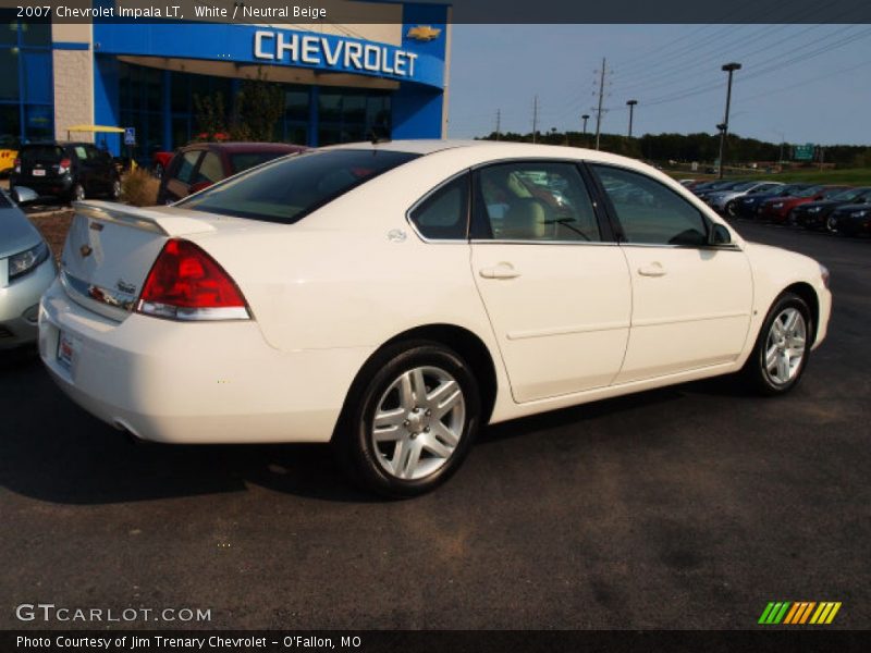 White / Neutral Beige 2007 Chevrolet Impala LT