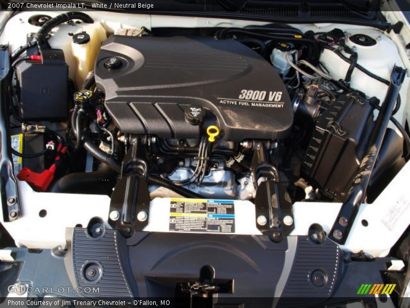 White / Neutral Beige 2007 Chevrolet Impala LT