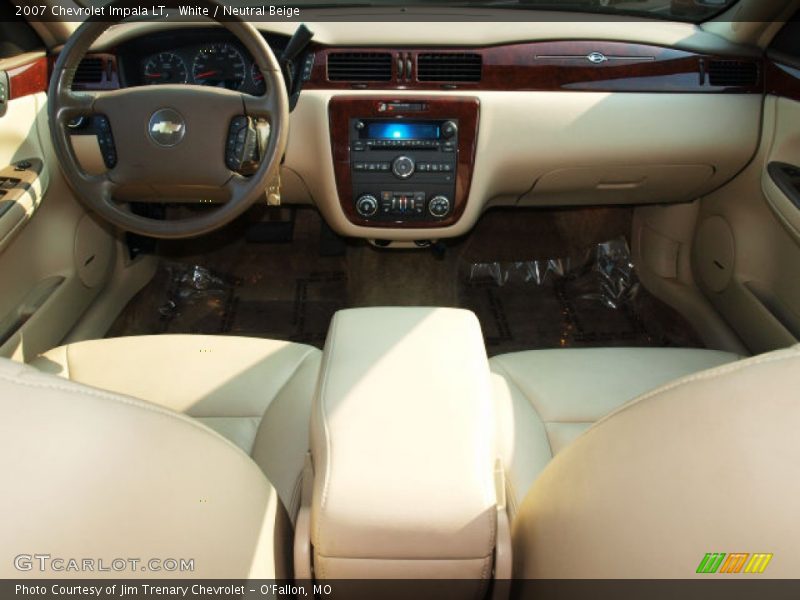 White / Neutral Beige 2007 Chevrolet Impala LT