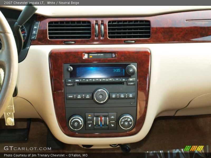 White / Neutral Beige 2007 Chevrolet Impala LT
