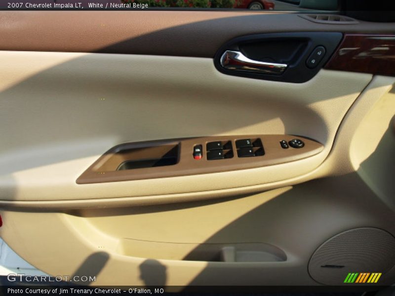 White / Neutral Beige 2007 Chevrolet Impala LT