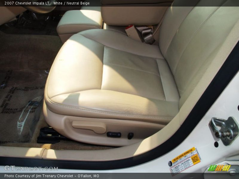 White / Neutral Beige 2007 Chevrolet Impala LT