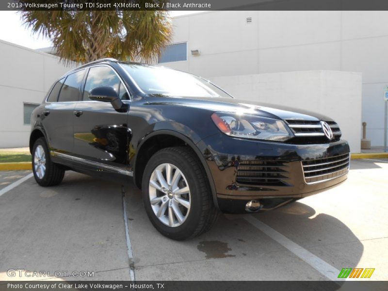 Black / Black Anthracite 2013 Volkswagen Touareg TDI Sport 4XMotion