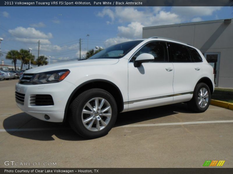 Pure White / Black Anthracite 2013 Volkswagen Touareg VR6 FSI Sport 4XMotion