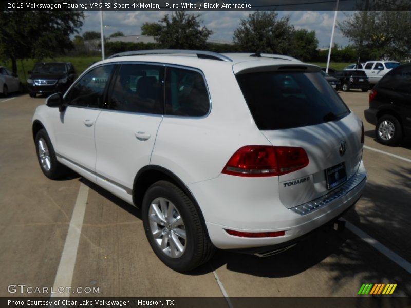 Pure White / Black Anthracite 2013 Volkswagen Touareg VR6 FSI Sport 4XMotion