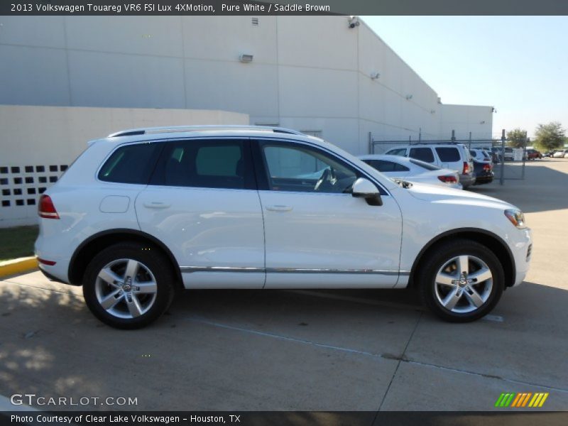 Pure White / Saddle Brown 2013 Volkswagen Touareg VR6 FSI Lux 4XMotion