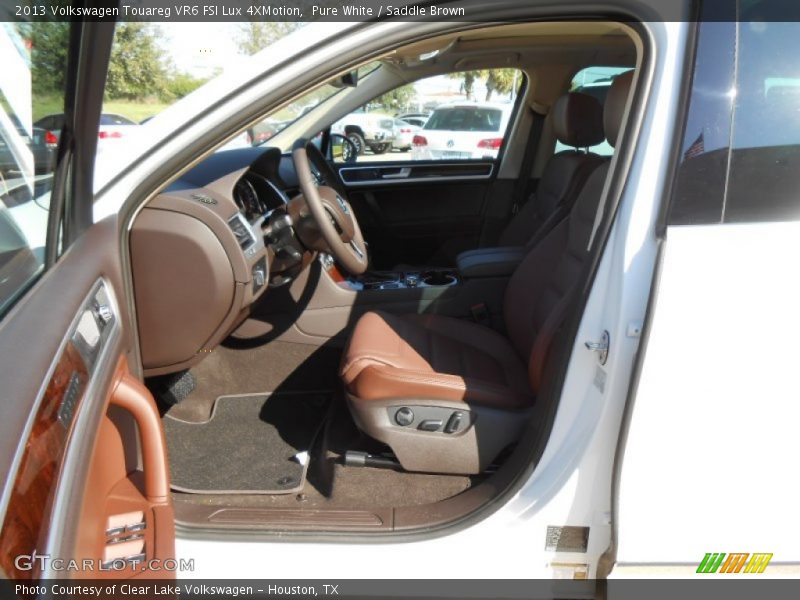 Pure White / Saddle Brown 2013 Volkswagen Touareg VR6 FSI Lux 4XMotion