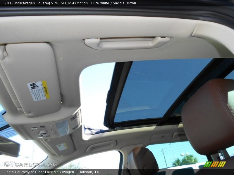 Pure White / Saddle Brown 2013 Volkswagen Touareg VR6 FSI Lux 4XMotion