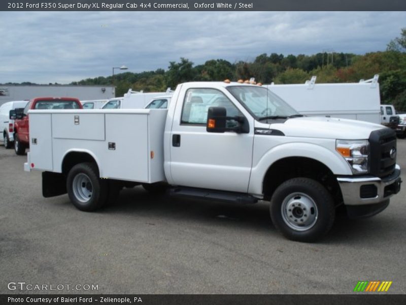  2012 F350 Super Duty XL Regular Cab 4x4 Commercial Oxford White