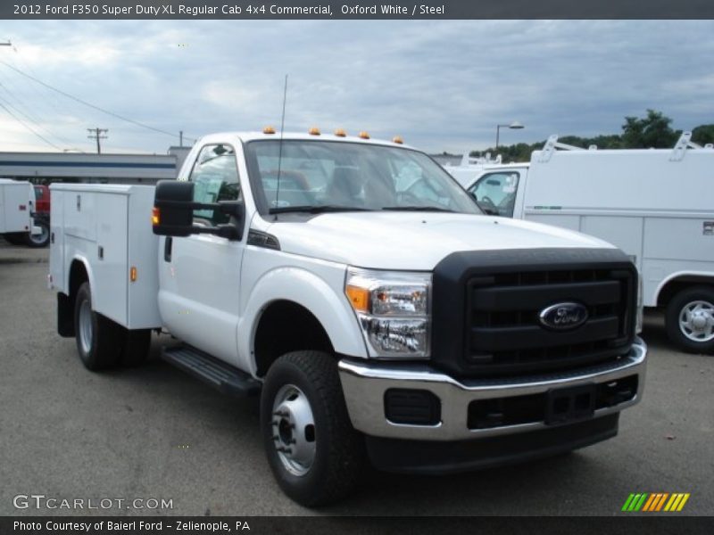Oxford White / Steel 2012 Ford F350 Super Duty XL Regular Cab 4x4 Commercial