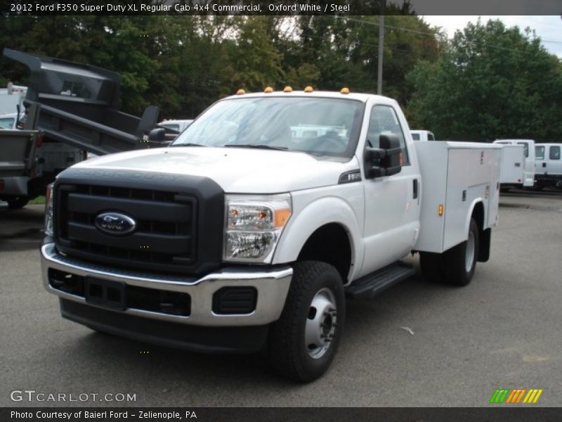 Front 3/4 View of 2012 F350 Super Duty XL Regular Cab 4x4 Commercial
