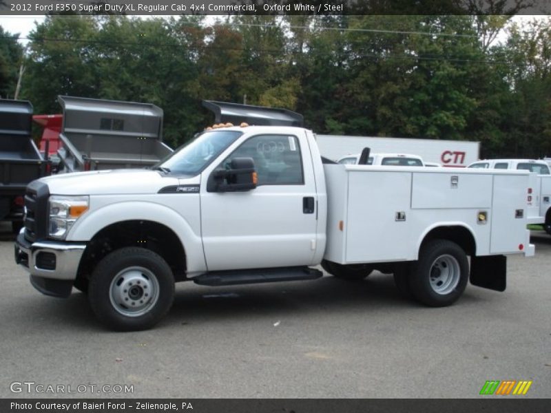  2012 F350 Super Duty XL Regular Cab 4x4 Commercial Oxford White