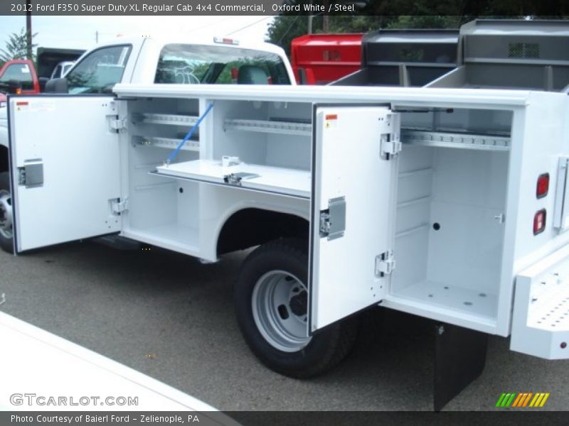 Oxford White / Steel 2012 Ford F350 Super Duty XL Regular Cab 4x4 Commercial