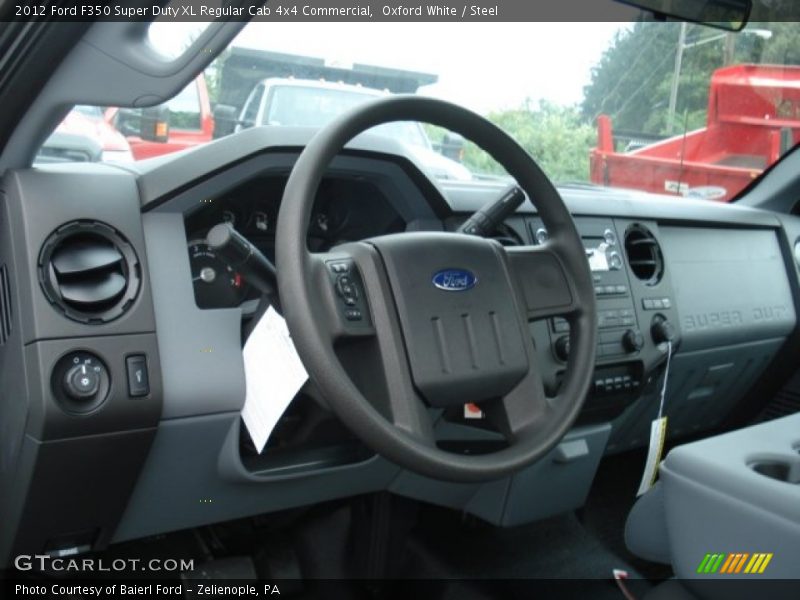 Oxford White / Steel 2012 Ford F350 Super Duty XL Regular Cab 4x4 Commercial