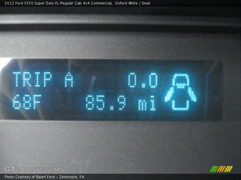 Oxford White / Steel 2012 Ford F350 Super Duty XL Regular Cab 4x4 Commercial