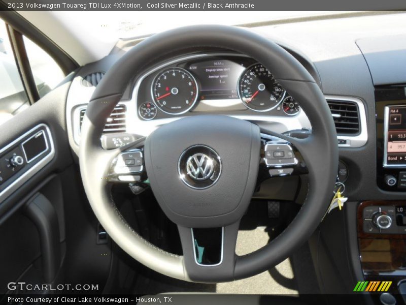 Cool Silver Metallic / Black Anthracite 2013 Volkswagen Touareg TDI Lux 4XMotion