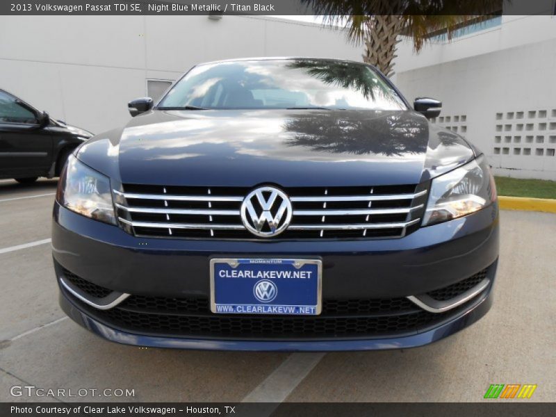 Night Blue Metallic / Titan Black 2013 Volkswagen Passat TDI SE