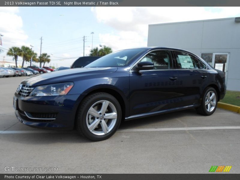 Night Blue Metallic / Titan Black 2013 Volkswagen Passat TDI SE