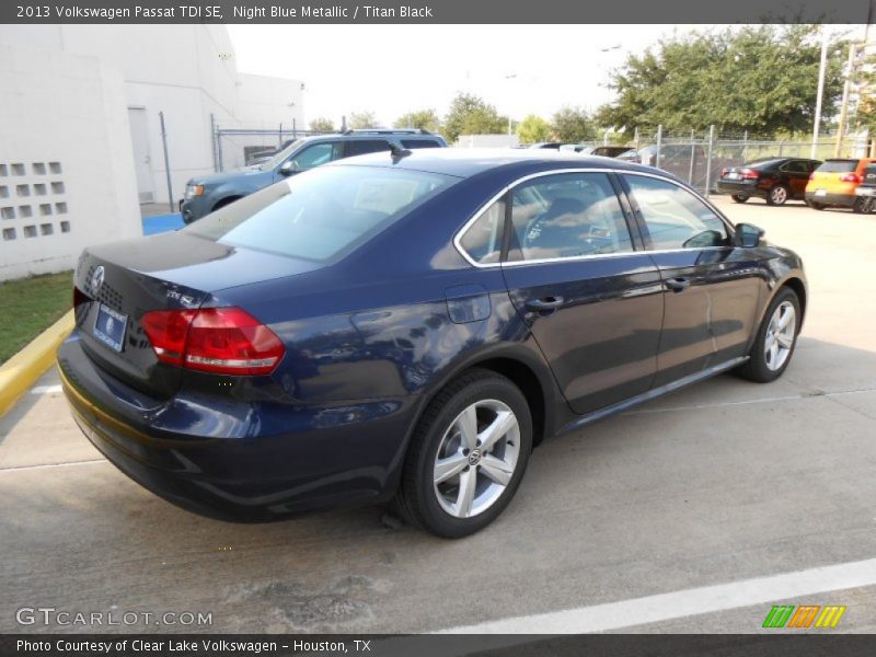 Night Blue Metallic / Titan Black 2013 Volkswagen Passat TDI SE