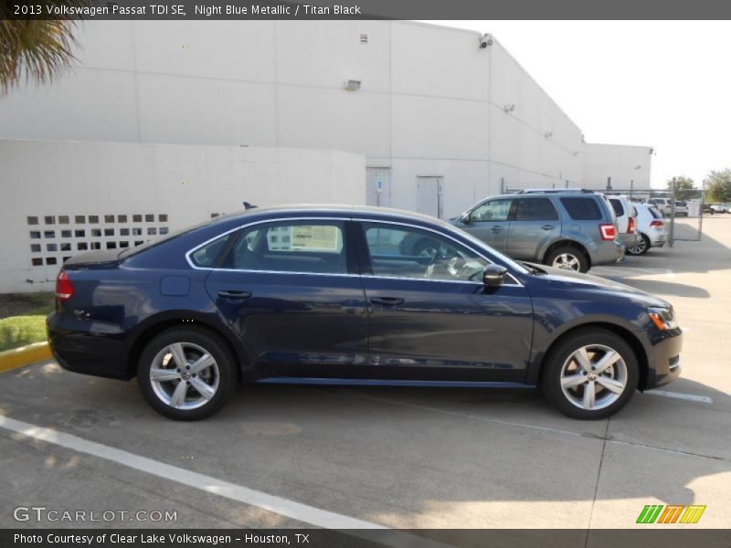 Night Blue Metallic / Titan Black 2013 Volkswagen Passat TDI SE