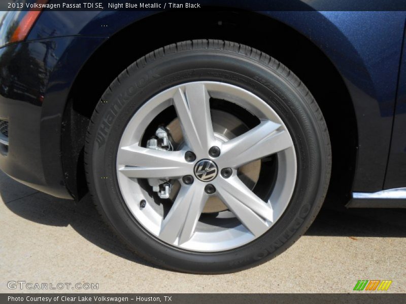 Night Blue Metallic / Titan Black 2013 Volkswagen Passat TDI SE