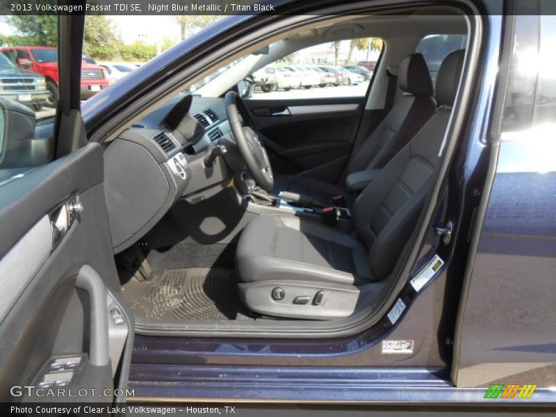 Night Blue Metallic / Titan Black 2013 Volkswagen Passat TDI SE