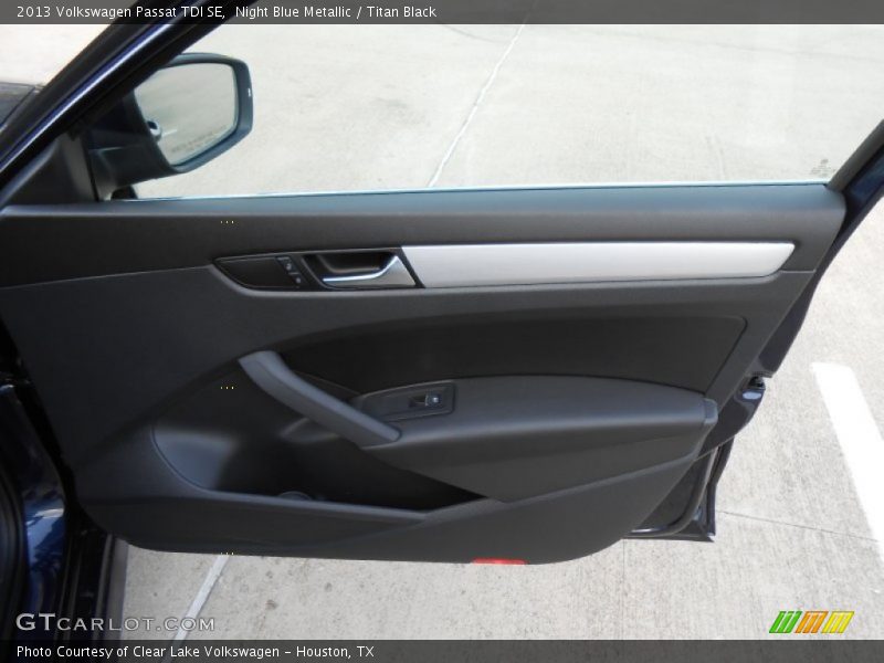 Night Blue Metallic / Titan Black 2013 Volkswagen Passat TDI SE