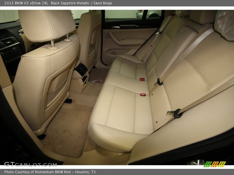 Rear Seat of 2013 X3 xDrive 28i