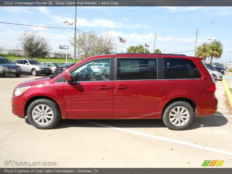 Deep Claret Red Metallic / Aero Gray 2012 Volkswagen Routan SE