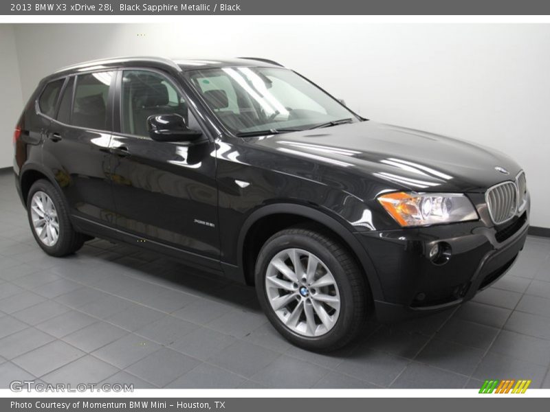 Black Sapphire Metallic / Black 2013 BMW X3 xDrive 28i