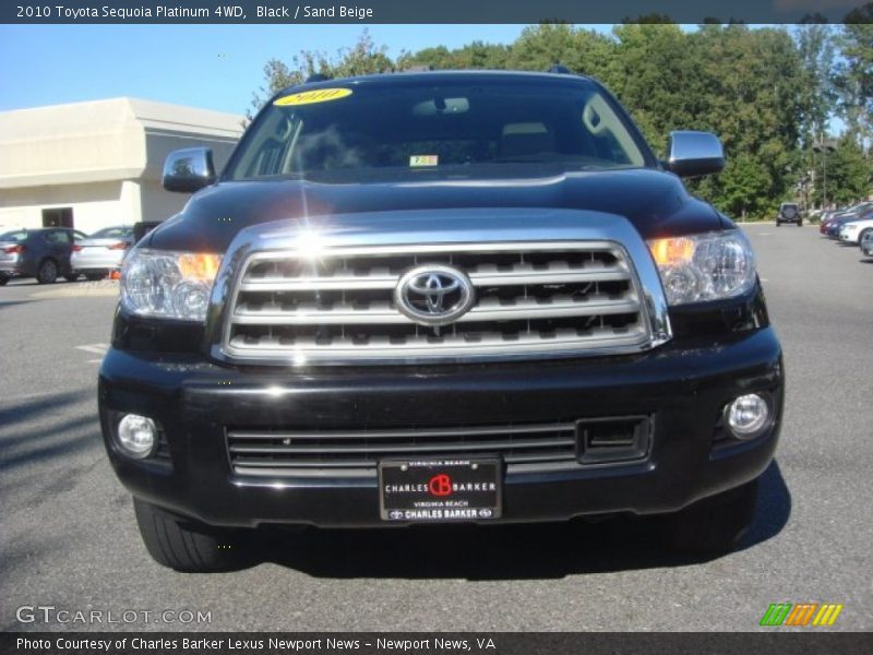 Black / Sand Beige 2010 Toyota Sequoia Platinum 4WD