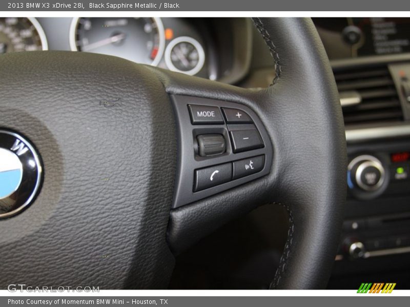 Controls of 2013 X3 xDrive 28i