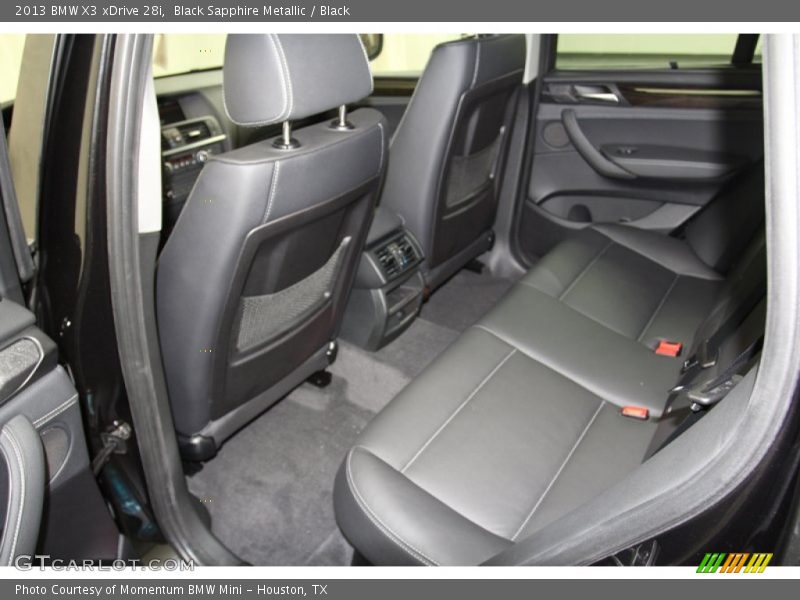 Rear Seat of 2013 X3 xDrive 28i