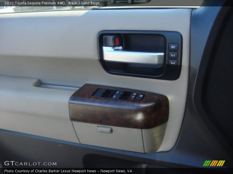 Black / Sand Beige 2010 Toyota Sequoia Platinum 4WD