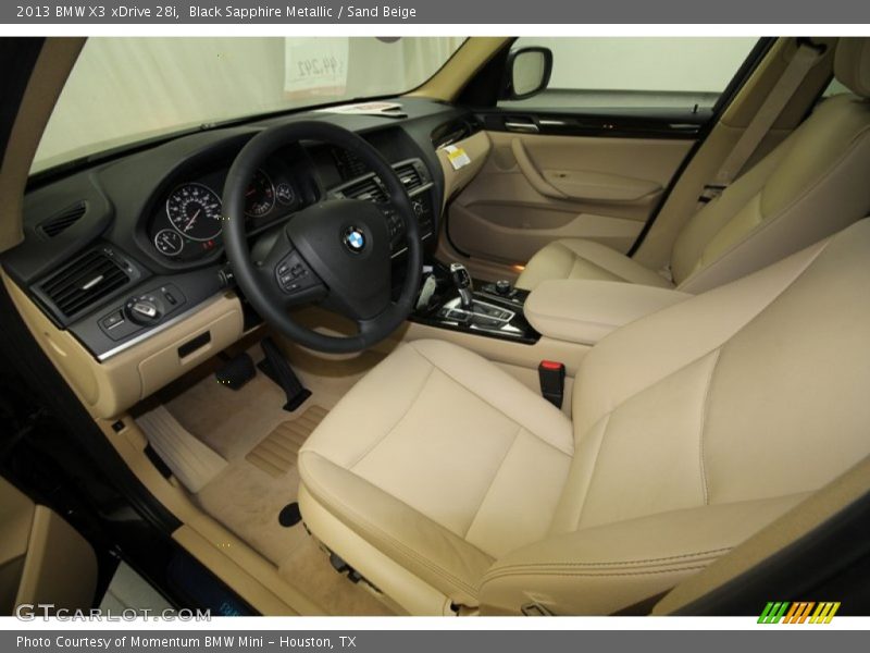 2013 X3 xDrive 28i Sand Beige Interior
