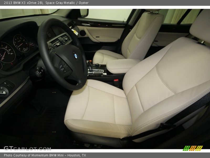 Space Gray Metallic / Oyster 2013 BMW X3 xDrive 28i